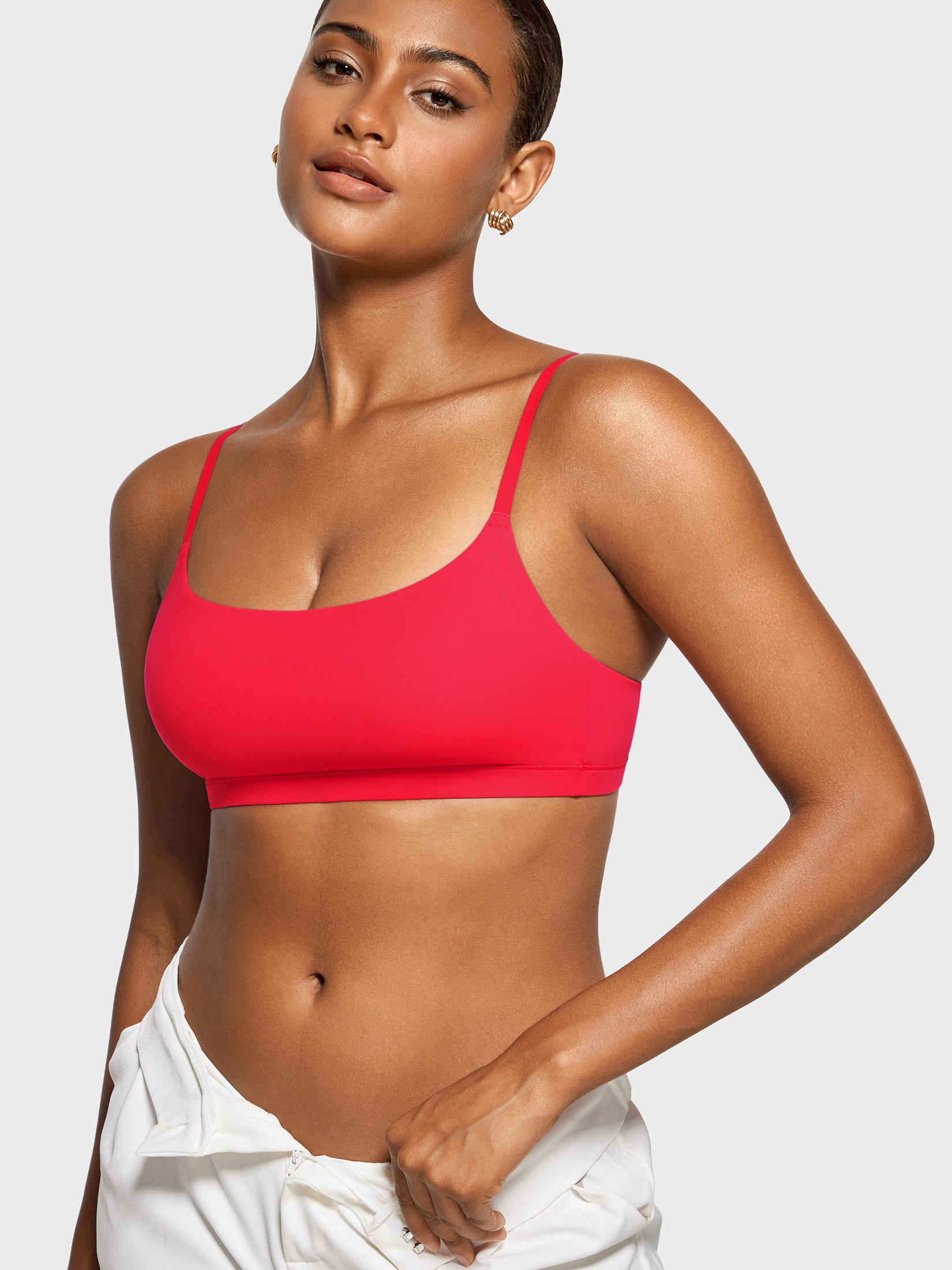 INLYRIC Women's Inbarely® Scoop Bralette Bright Red