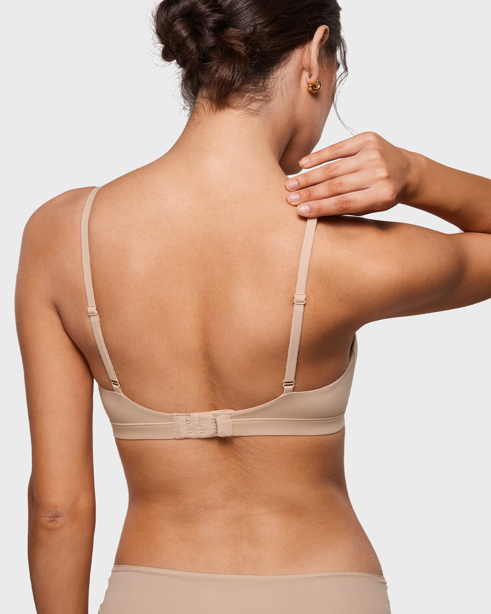 INLYIRC Women's Inbarely® Crossover Bralette Rose Gray