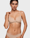 INLYIRC Women's Inbarely® Crossover Bralette Rose Gray