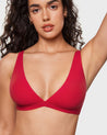 Women's Inbarely® Soft Deep V Triangle Bralette Snow White